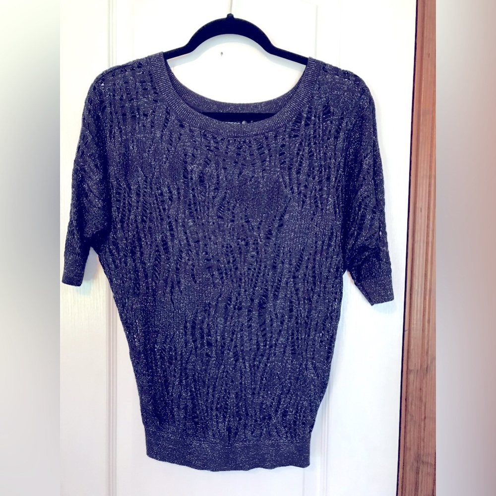 Dk blue, sheer, XS by Express top
